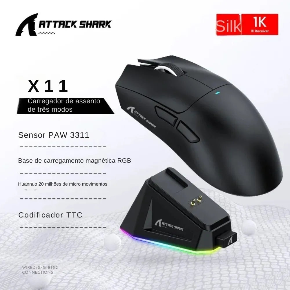 Mouse Gamer Attack Shark 11 - Zert