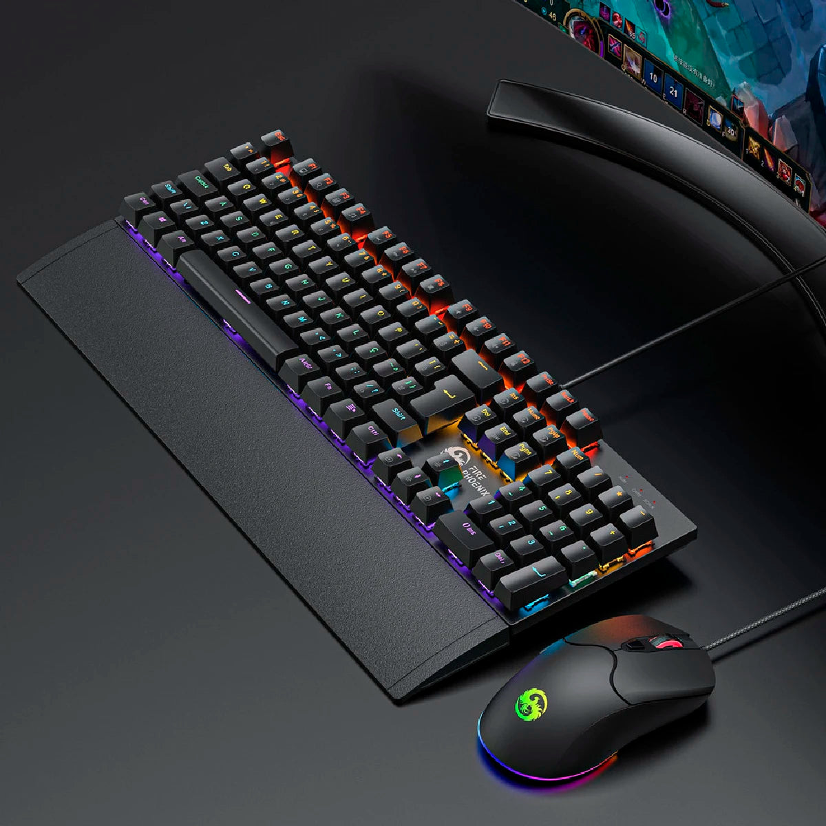 Kit Teclado Mecânico Gamer ABNT2 Switch Red - Zert