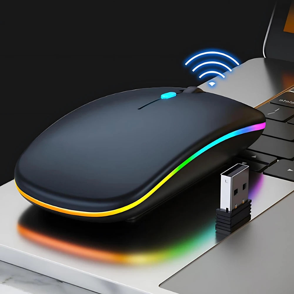 Mouse Sem Fio Recarregável RGB - Zert