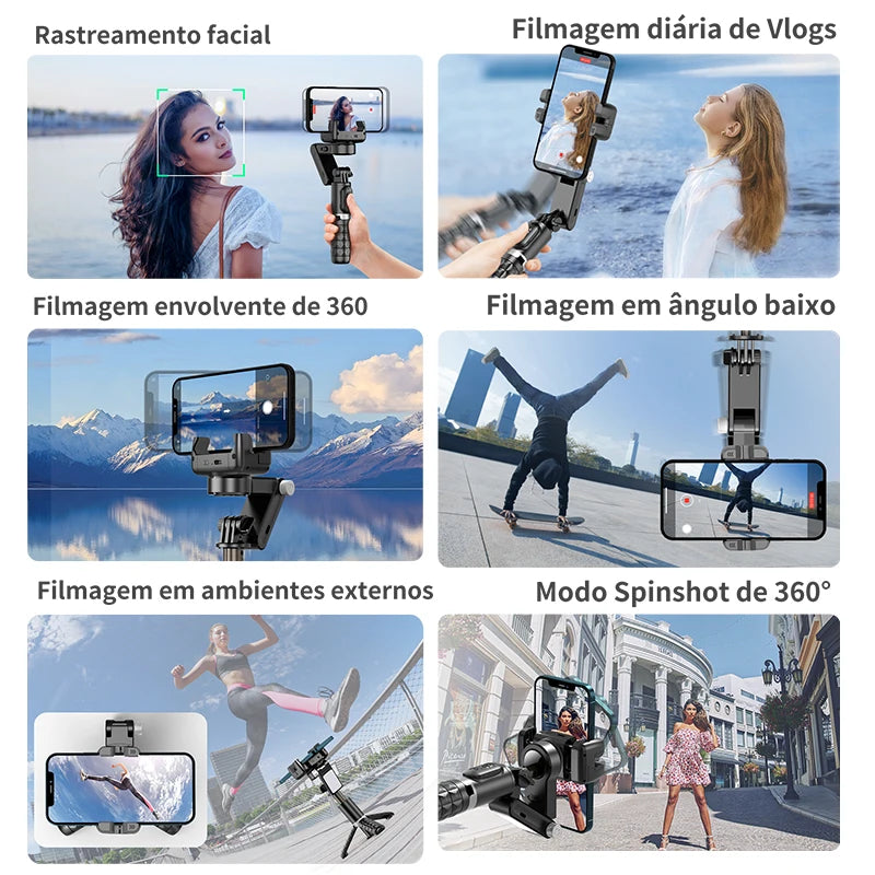 AXNEN Q18 Gimbal para Celular com Tripé - Zert