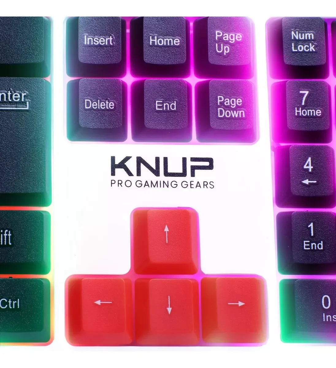 Teclado Gamer Knup KP-TE120 Branco - Zert