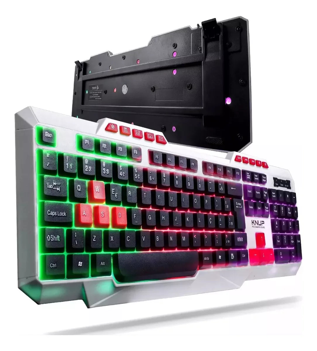 Teclado Gamer Knup KP-TE120 Branco - Zert