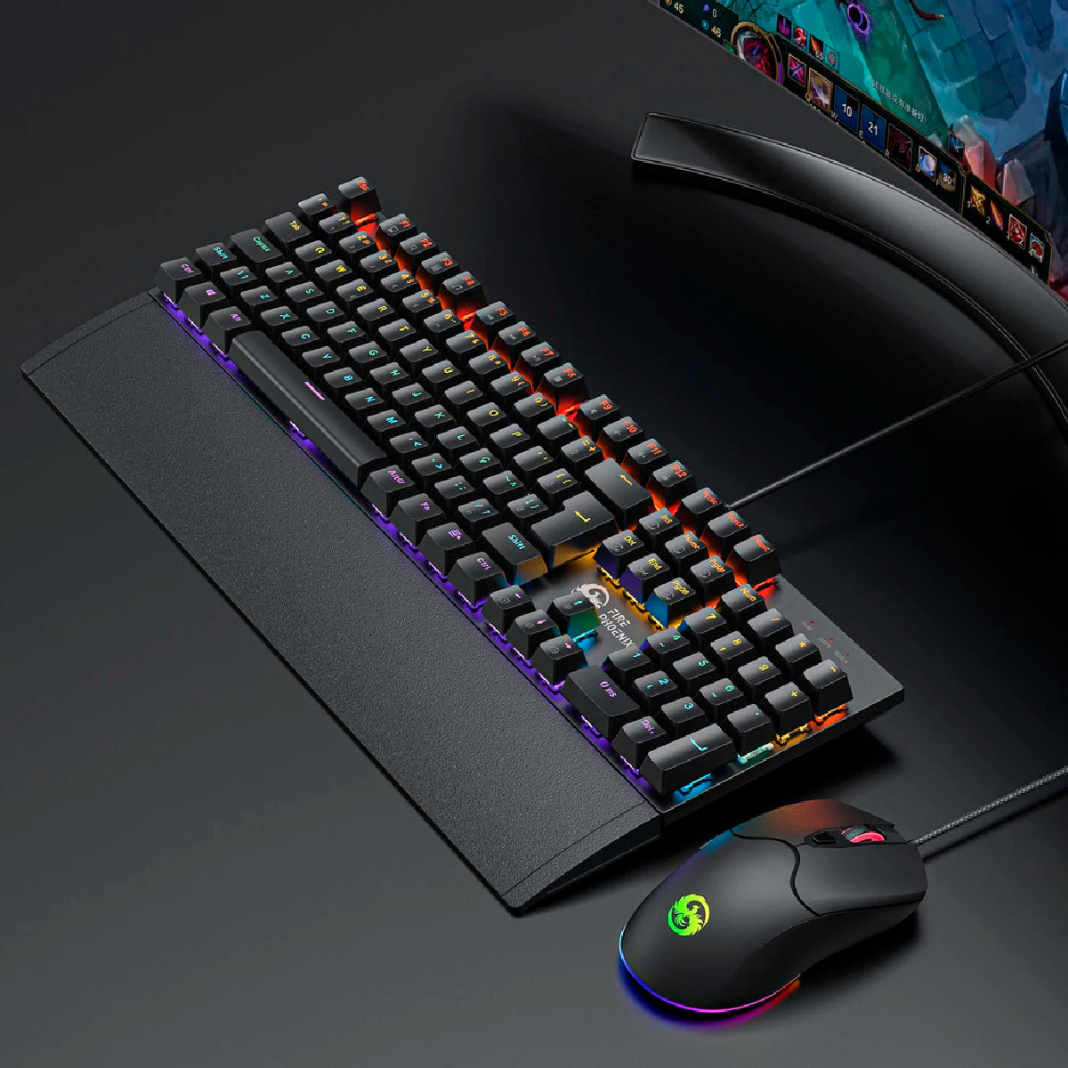 Kit Teclado Mecânico Gamer ABNT2 Switch Red - Zert