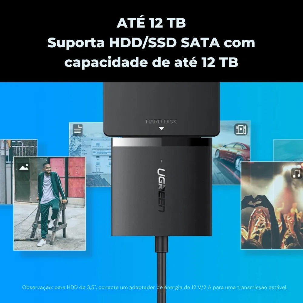 Adaptador UGREEN SATA USB 3.0 - Zert