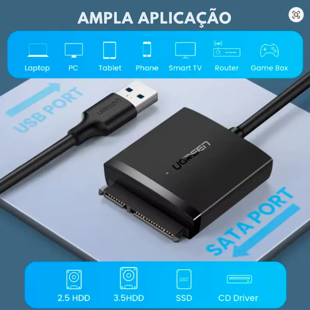Adaptador UGREEN SATA USB 3.0 - Zert