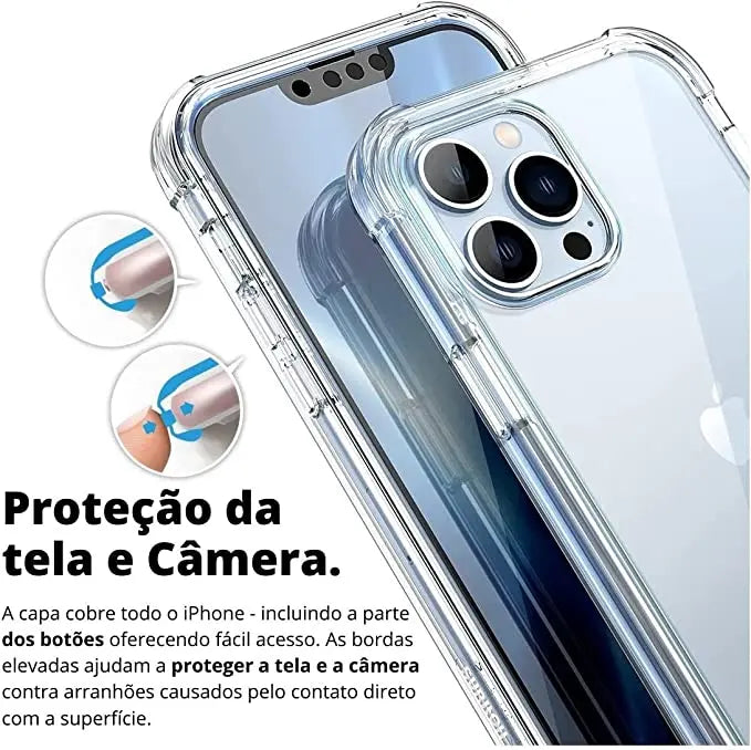 Capinha Antishock Transparente Iphone - Zert