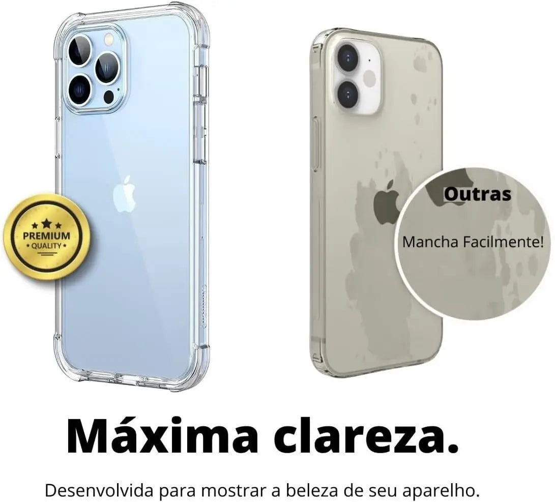 Capinha Antishock Transparente Iphone - Zert