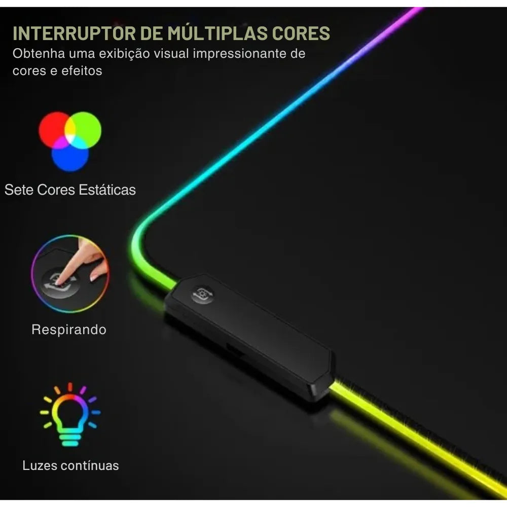 Mouse Pad Gamer RGB - Zert