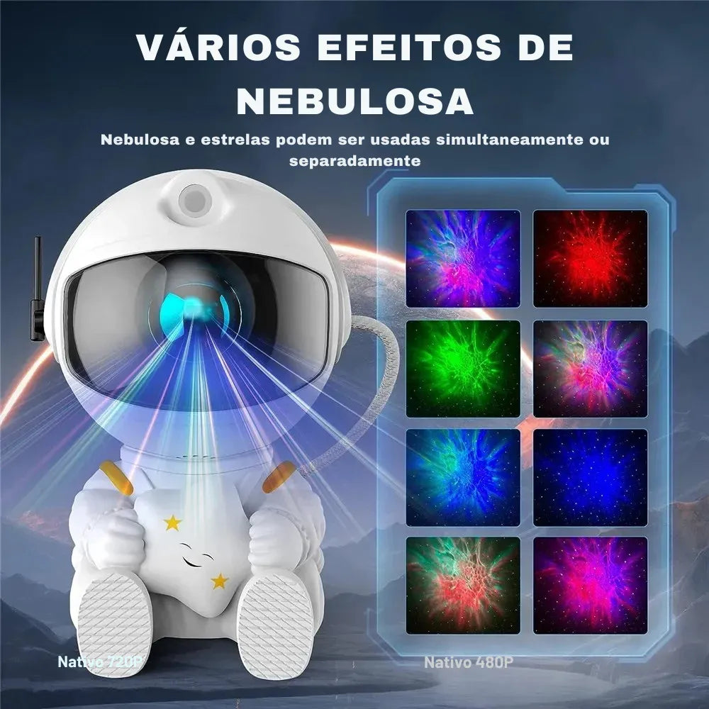 Projetor Galáxia Astronauta - Zert