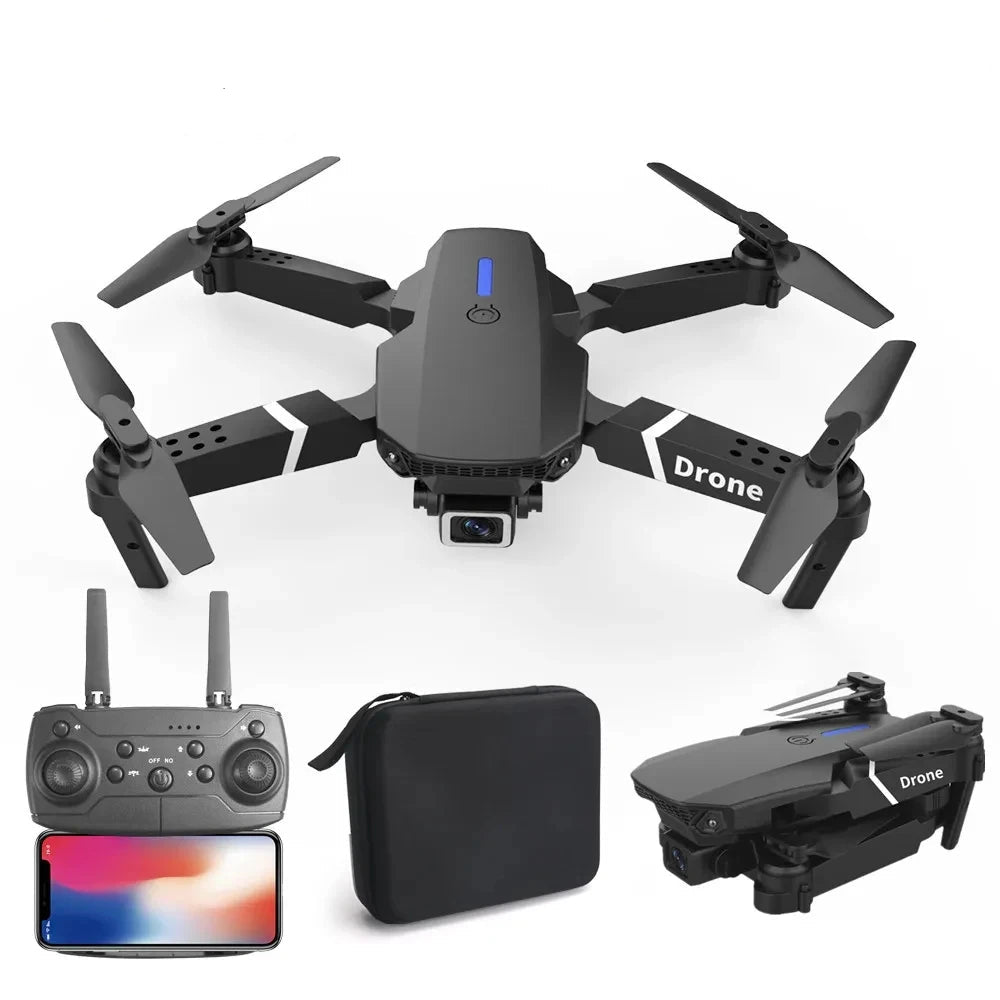 Drone Dobrável E88 com Câmera 4K - Zert