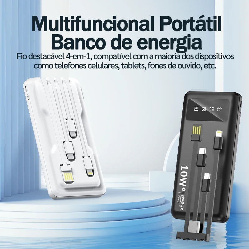 Power Bank BETTDOW 4 em 1 10000mAh com LED - Zert