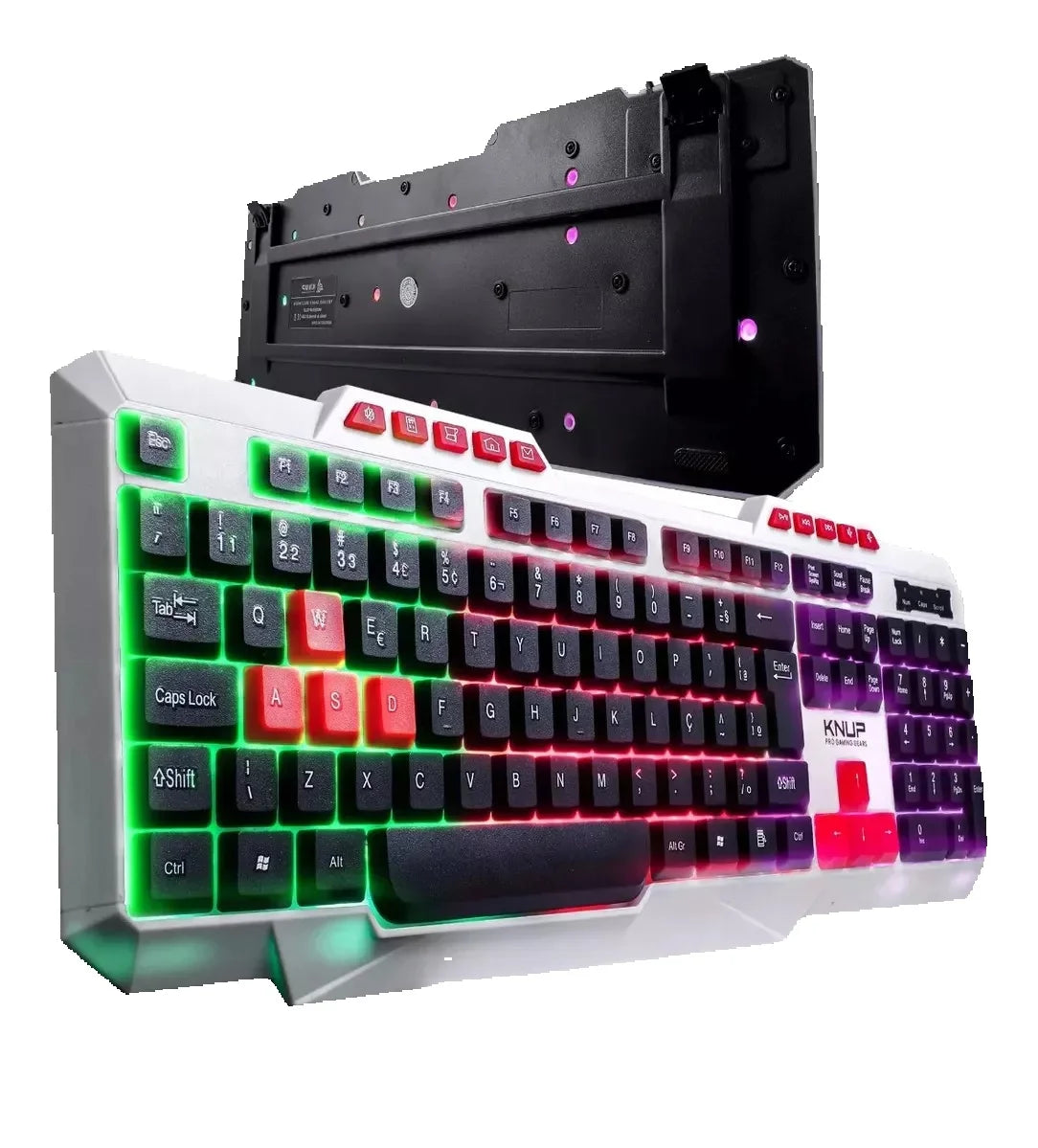 Teclado Gamer Knup KP-TE120 Branco - Zert