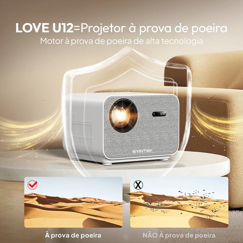 Projetor BYINTEK LOVE U12 Full HD 1080p - Zert