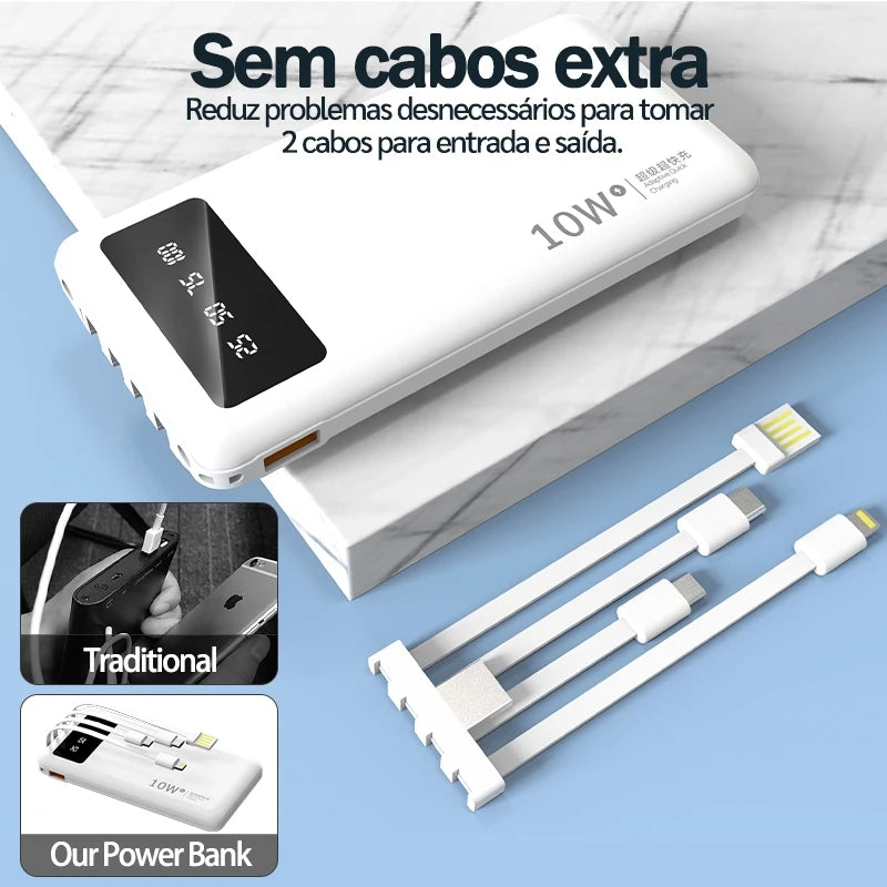 Power Bank BETTDOW 4 em 1 10000mAh com LED - Zert