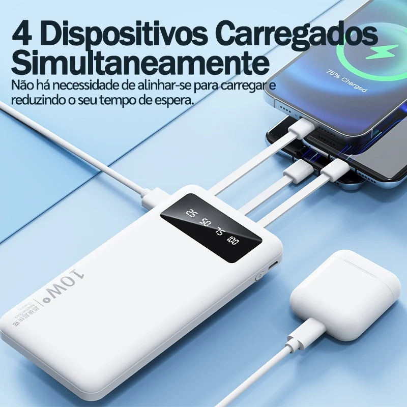 Power Bank BETTDOW 4 em 1 10000mAh com LED - Zert