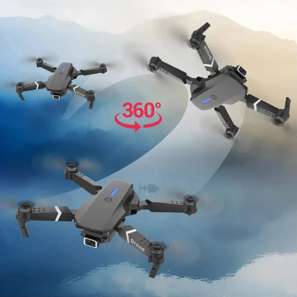 Drone Dobrável E88 com Câmera 4K - Zert