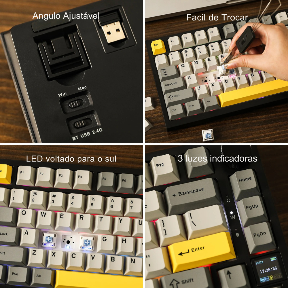 Teclado Mecânico Ajazz AK820 Pro - Zert