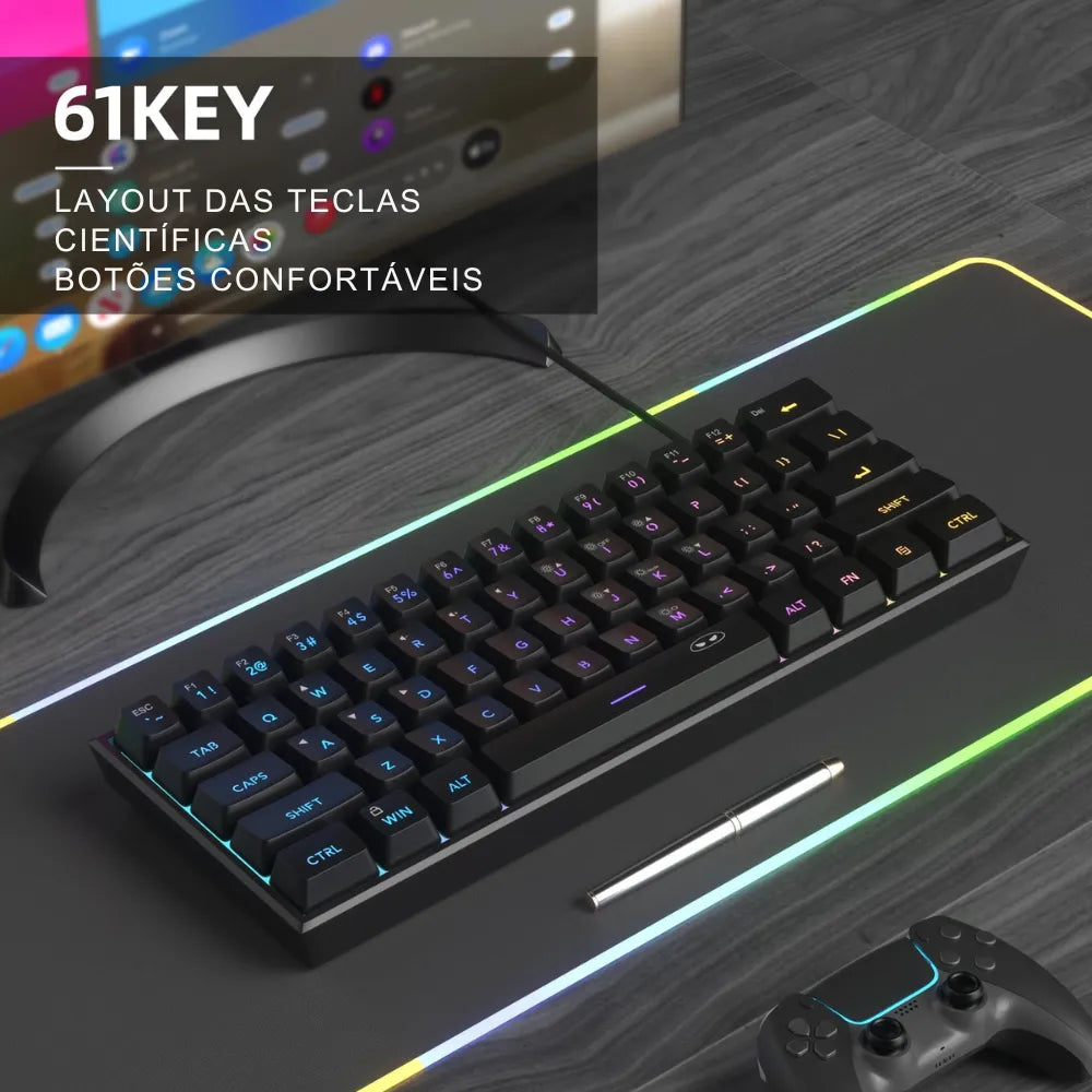 Teclado Gamer MageGee 60% - Zert